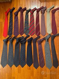 Stock cravatte pura set 20 pezzi