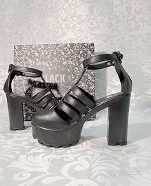 Scarpe Nere  EMP - Tacco Alto e Plateau n° 37