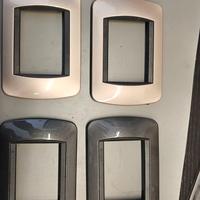 4 placche living bticino metallo