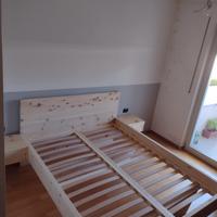 Letto matrimoniale in cirmolo zirbenholzbett