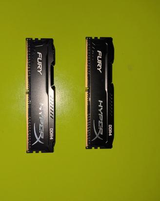 8gb RAM hyperx Fury Ddr4 2133mhz (2x4gb)