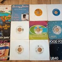 Lotto 83 vinili LP 45 giri e custodie vintage