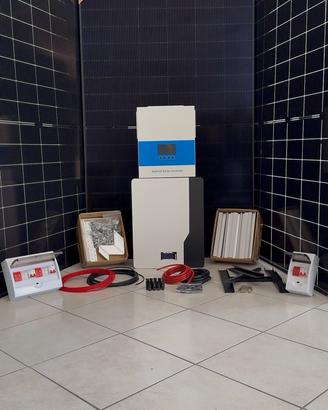 Impianto fotovoltaico 6kw con batteria da 10kwh