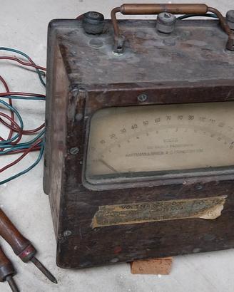 voltmetro CC vintage Hartmann & Braun