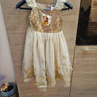 Vestito Disney Belle la bella e la bestia 5/6 anni