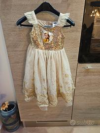 Vestito Disney Belle la bella e la bestia 5/6 anni