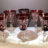 6 bicchieri/calice acqua/vino