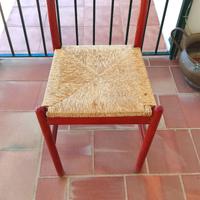 N°40 Sedie in legno impagliate