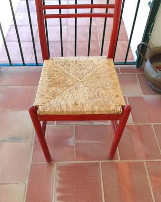 N°40 Sedie in legno impagliate