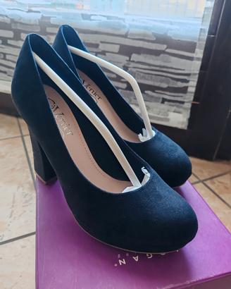scarpe decolte scamosciate 