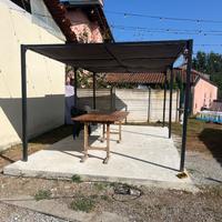 Pergola allungabile in acciaio