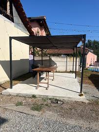 Pergola allungabile in acciaio