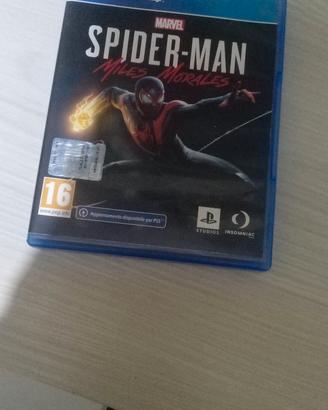 giochi per la play  1) spiderman Miles Morales PS4