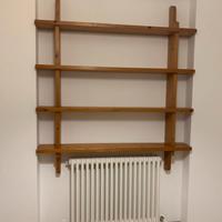 Libreria sospesa a incastro legno vero
