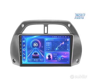 RADIO GPS 9'' ANDROID 13 TOYOTA RAV4 01-06 2 DIN 4