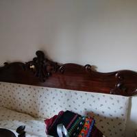 Testiera letto antica mogano