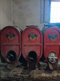 Tre botti di diverse misure