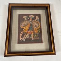 Quadro vintage Angelo andino stile Cusqueño