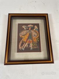 Quadro vintage Angelo andino stile Cusqueño