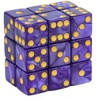 Dadi DnD viola (d6) con sacchetto