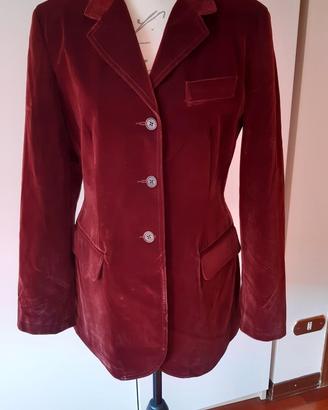 Moschino giacca donna velluto col.bordeaux tg.46