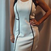 vestito Guess elegante bianco e nero. taglia L