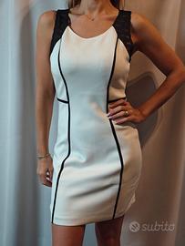 vestito Guess elegante bianco e nero. taglia L
