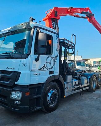 MERCEDES ACTROS 2544 GRU POLIPO E SCARRABILE-2012