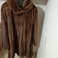 Pelliccia Lunga Marrone Di Visone Da Donna