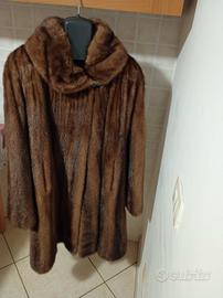 Pelliccia Lunga Marrone Di Visone Da Donna