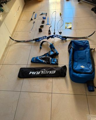 Arco nudo Kinetic Evolium blu + kit accessori