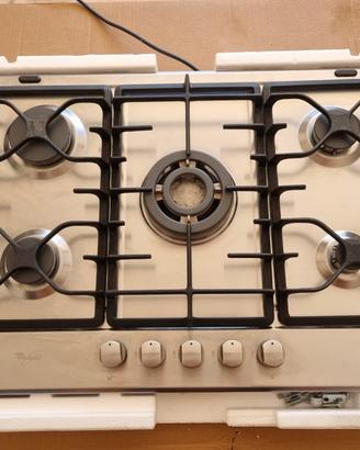 Piano cottura gas Whirpool 5 fuochi