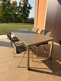 Royal Botania set esterno tavolo e 4 sedute