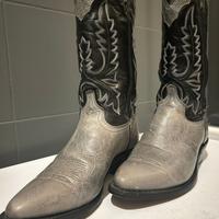 BOOTS TEXANI USA BICOLORE NERO/GRIGIO TONY LAMA