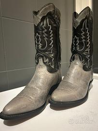 BOOTS TEXANI USA BICOLORE NERO/GRIGIO TONY LAMA