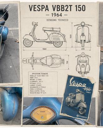 Vespa vbb2t vbb 150 1964 piaggio