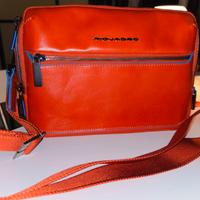Piquadro Tracolla uomo ARANCIO collez. Blue Square