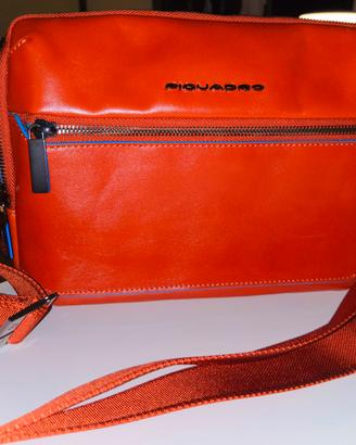 Piquadro Tracolla uomo ARANCIO collez. Blue Square