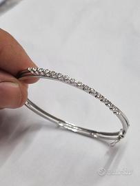 bracciale in oro bianco e diamanti 