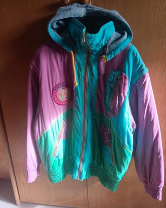 giacca a vento multicolor