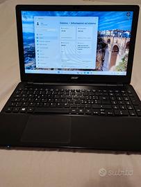 Acer Aspire E5-521 windows 11 pro AMD quad , SSD 