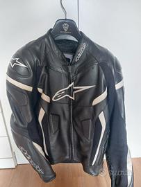 giacca uomo Alpinestar pelle tg 54