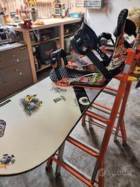 Tavola Snowboard 148 cm Attacchi NUOVI