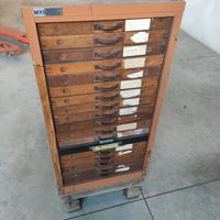 Vecchio cassettone tipografico