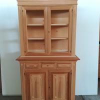 Libreria legno noce massiccio grezza nuova