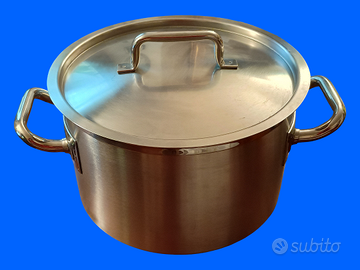 PIAZZA - Casseruola alta in acciaio inox 18/10