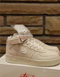 Nike Air Force 1 Mid Stussy Fossil