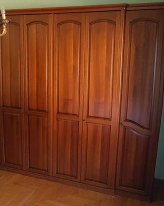 Armadio classico 6 ante color noce
