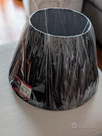 Paralume nero Ø35 h22 NUOVO