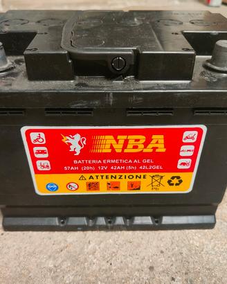 Batteria NBA 12V 57Ah - Ermetica al Gel (Mod. 42L2